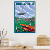 Seattle, Washington - Boeing Field Poster (Küche)