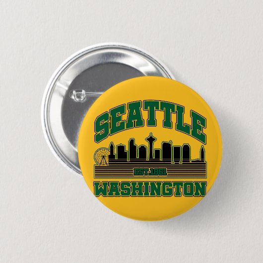 Seattle, Washington Button (Vorne & Hinten)
