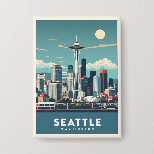 Seattle Washington Button (Vorderseite)