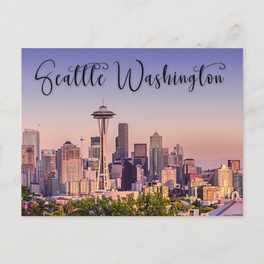 Seattle Washington City Postcard Postkarte (Vorderseite)