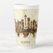 Seattle Washington Cityscape Milchtasse (Vorderseite)