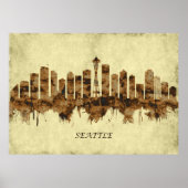 Seattle Washington Cityscape Poster (Vorne)