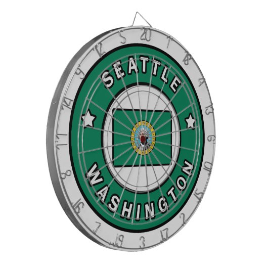 Seattle Washington Dartscheibe (Vorderseite Links)