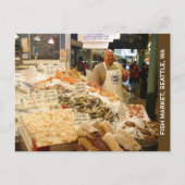 Seattle Washington Fischmarkt Postkarte (Vorderseite)