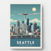Seattle Washington Fotoplatte (Vorderseite)