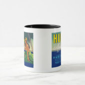 Seattle, Washington Hula Apple Label Tasse (Zentrum)