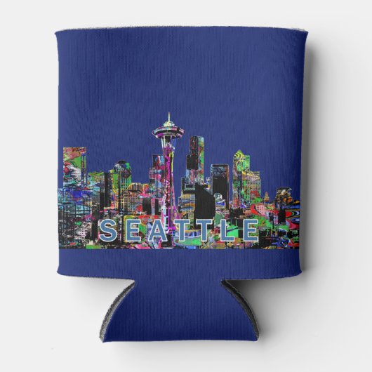 Seattle, Washington in Graffiti Dosenkühler (Vorderseite)