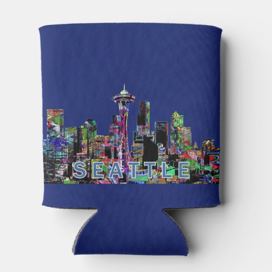 Seattle, Washington in Graffiti Dosenkühler (Rückseite)