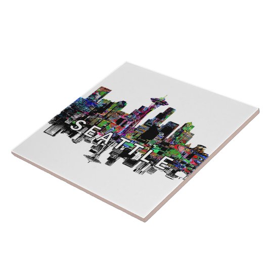 Seattle, Washington in Graffiti Fliese (Seite)