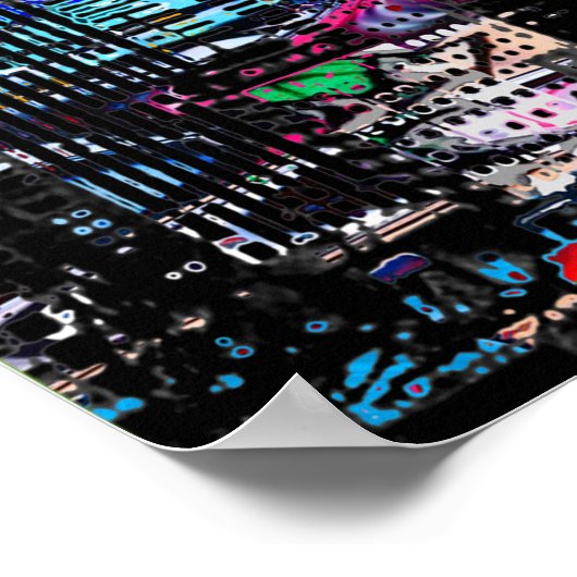 Seattle, Washington in Graffiti Poster (Ecke)