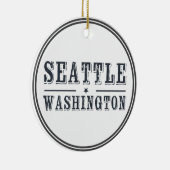 Seattle Washington Keramik Ornament (Rechts)