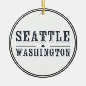 Seattle Washington Keramik Ornament (Vorne)