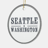 Seattle Washington Keramik Ornament (Links)