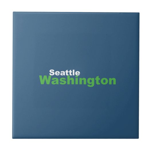 Seattle, Washington Keramik Tile Fliese (Vorderseite)