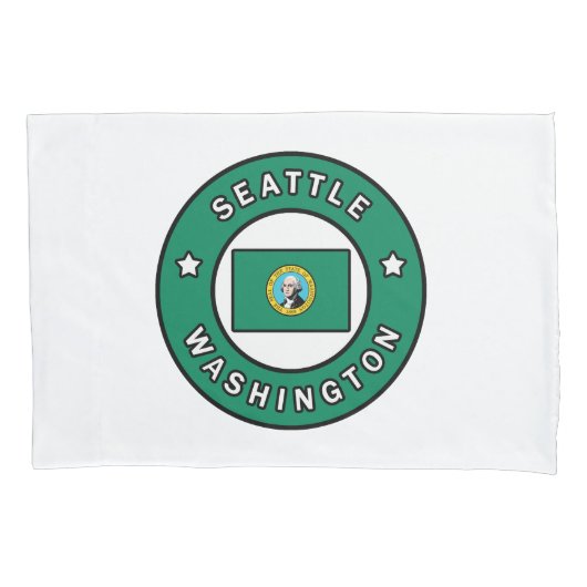 Seattle Washington Kissenbezug (Vorderseite)