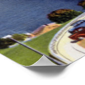 Seattle Washington Lake Washington Floating Bridge Poster (Ecke)