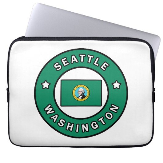Seattle Washington Laptopschutzhülle (Vorderseite)