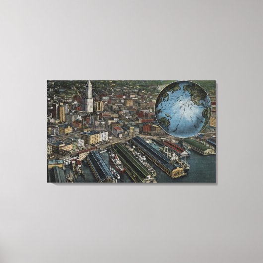 Seattle, Washington - Luftschiff von Seattle Leinwanddruck (Vorderseite)