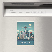 Seattle Washington Magnet (In Situ (Geschirrspüler))