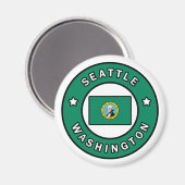 Seattle Washington Magnet (Vorderseite/Rückseite)