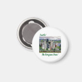 Seattle Washington Magnet (Vorderseite/Rückseite)