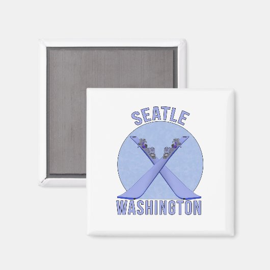 Seattle, Washington Magnet (Vorderseite/Rückseite)