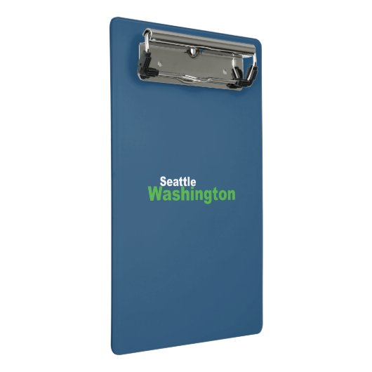 Seattle, Washington Mini Clipboard Mini Klemmbrett (Schrägansicht)