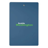 Seattle, Washington Mini Clipboard Mini Klemmbrett (Rückseite)