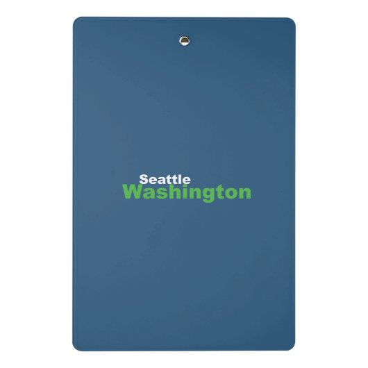 Seattle, Washington Mini Clipboard Mini Klemmbrett (Rückseite)