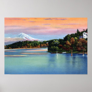 Seattle Washington Mount Rainier Poster