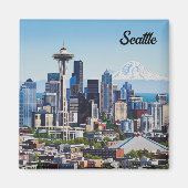 Seattle Washington Mt Rainier Magnet (Vorne)