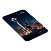 Seattle Washington Night Magnet (Rechte Seite)