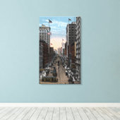 Seattle, Washington - North View 2. Leinwanddruck (Insitu (Holzboden))