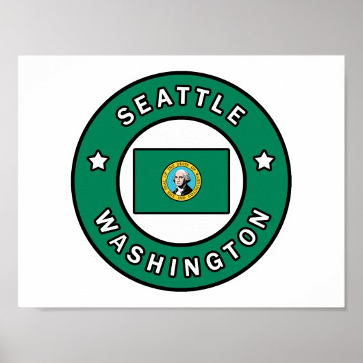 Seattle Washington Poster (Vorne)