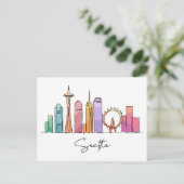 Seattle WASHINGTON Postkarte (Stehend Vorderseite)