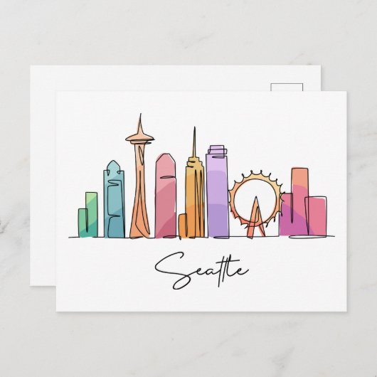 Seattle WASHINGTON Postkarte (Vorne/Hinten)