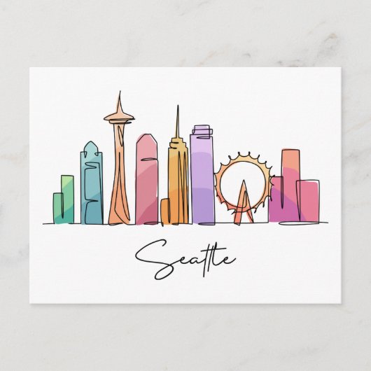 Seattle WASHINGTON Postkarte (Vorderseite)