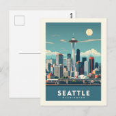 Seattle Washington Postkarte (Vorne/Hinten)