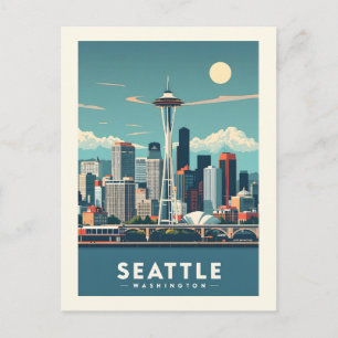 Seattle Washington Postkarte