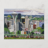 Seattle Washington Postkarte (Vorderseite)