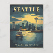 Seattle, Washington Postkarte (Vorderseite)