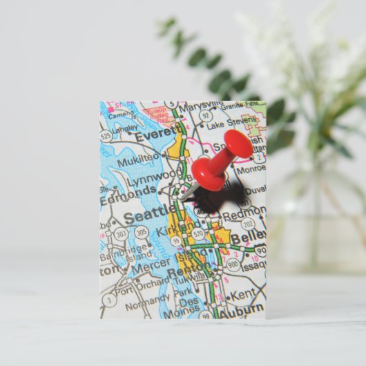 Seattle, Washington Postkarte (Stehend Vorderseite)