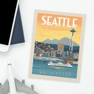 Seattle, Washington Postkarte