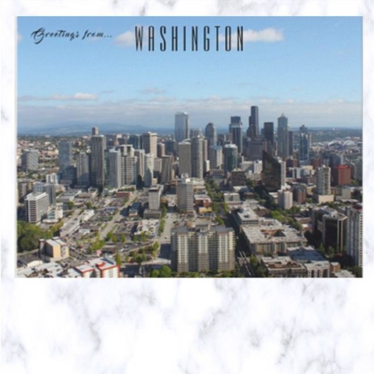 Seattle Washington Postkarte