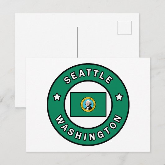Seattle Washington Postkarte (Vorne/Hinten)