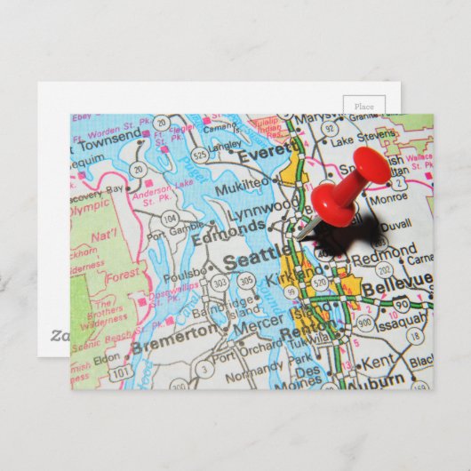 Seattle, Washington Postkarte (Vorne/Hinten)