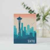Seattle Washington Postkarte (Stehend Vorderseite)