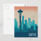 Seattle Washington Postkarte (Vorne/Hinten)