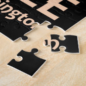 Seattle Washington Retro Travel Poster Puzzle (Seite)