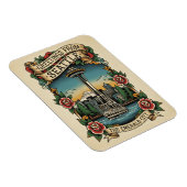 Seattle Washington Retro Vintage Magnet (Rechte Seite)
